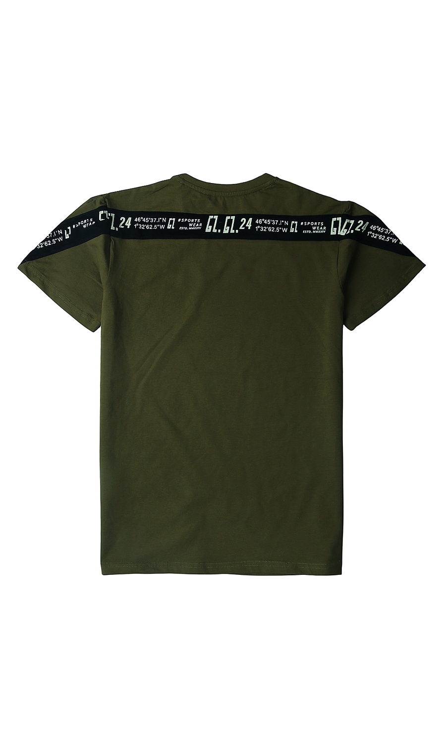 Boys Printed T-Shirt - Olive Green