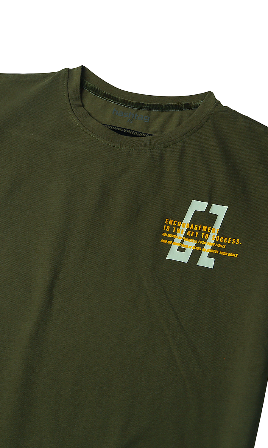 Boys Printed T-Shirt - Olive Green