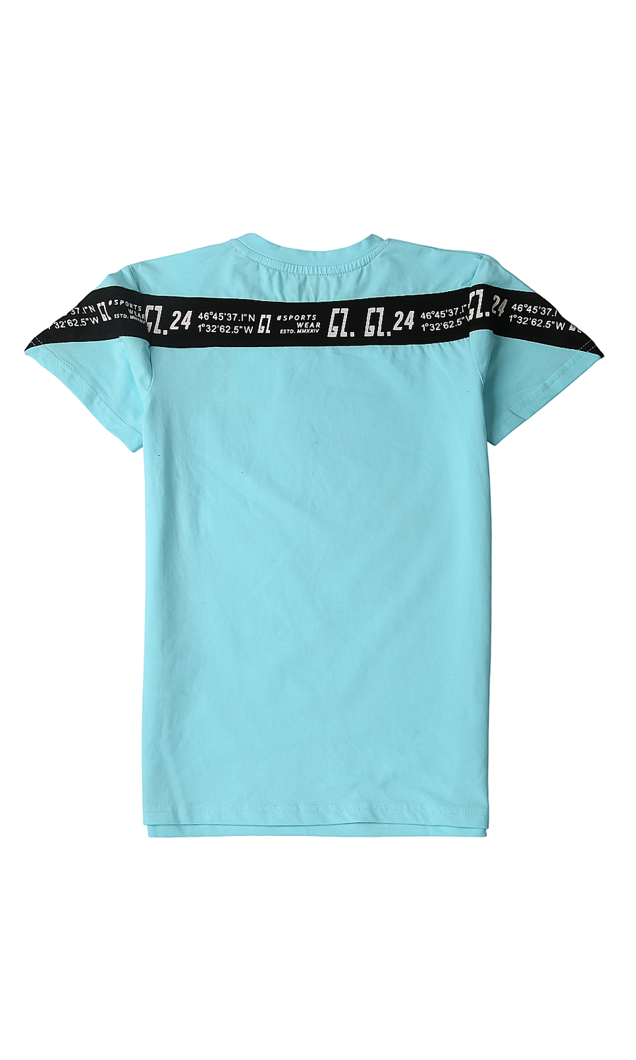Boys Printed T-Shirt - Sky Blue
