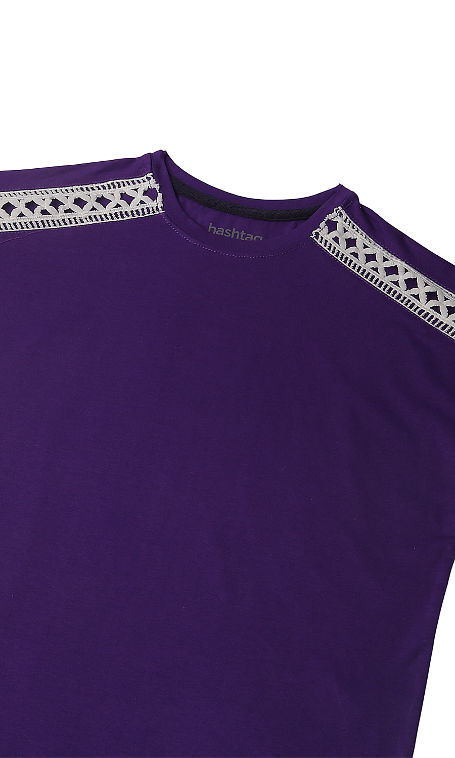 Girls Plain Tee - Purple