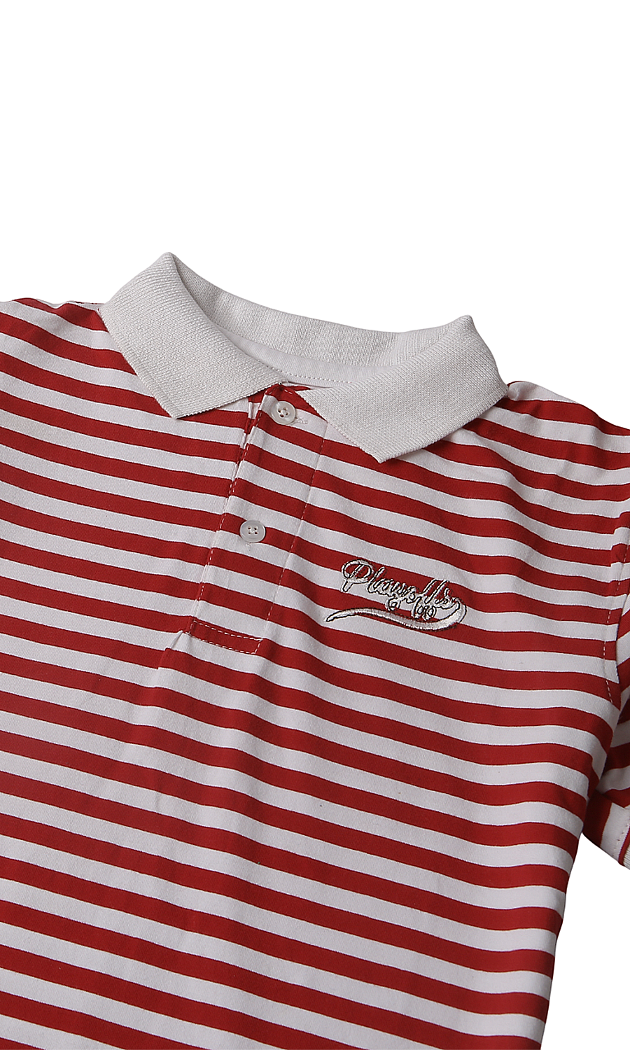 Boys Stripes Polo T-Shirt - Red