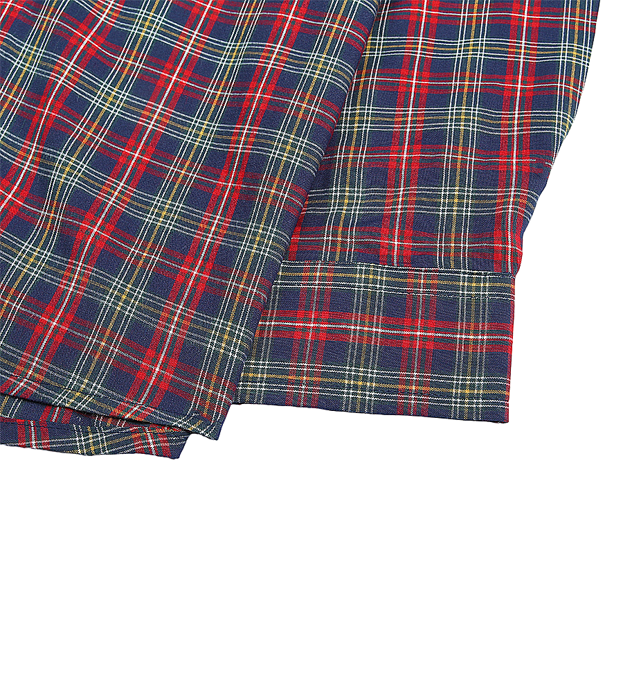 Boys Cotton Checkered Shirt - Red