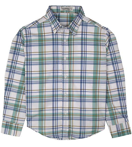 Boys Casual Check Shirt - Multi Color