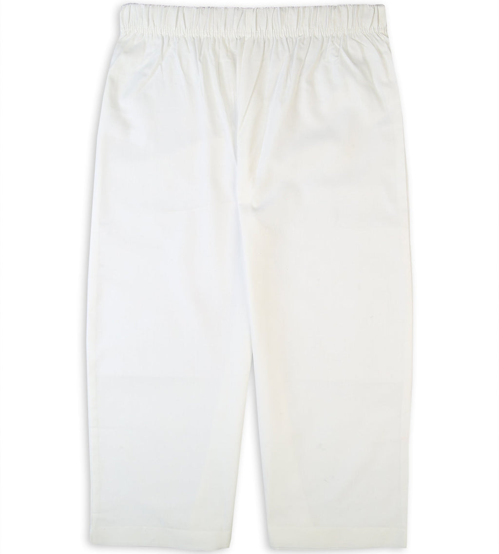 Girls Plain Trouser - White