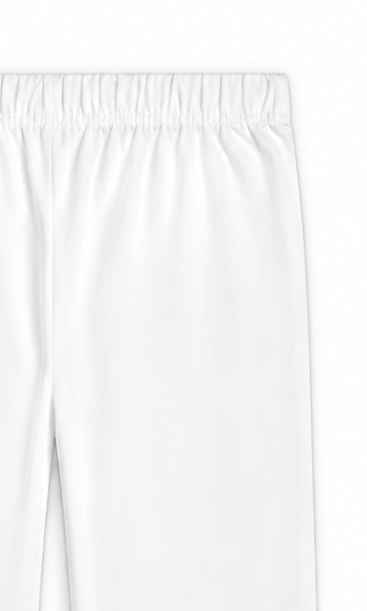 Girls Plain Trouser - White
