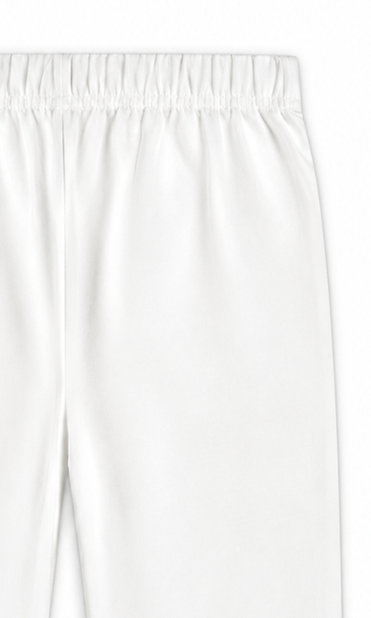 Girls Plain Trouser - White