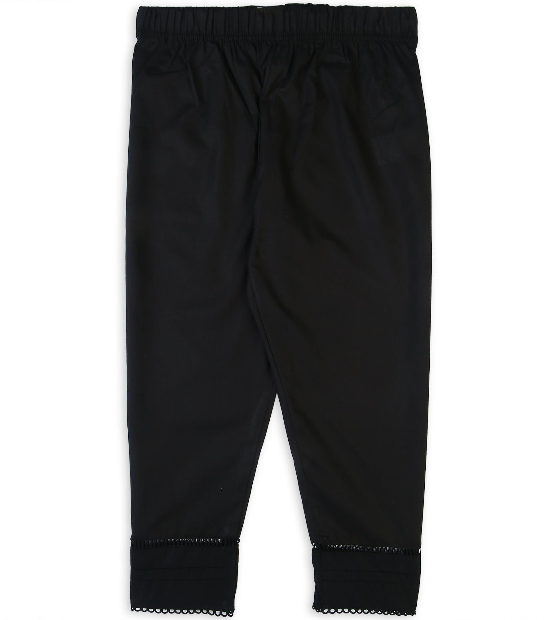 Girls Plain Trouser - Black