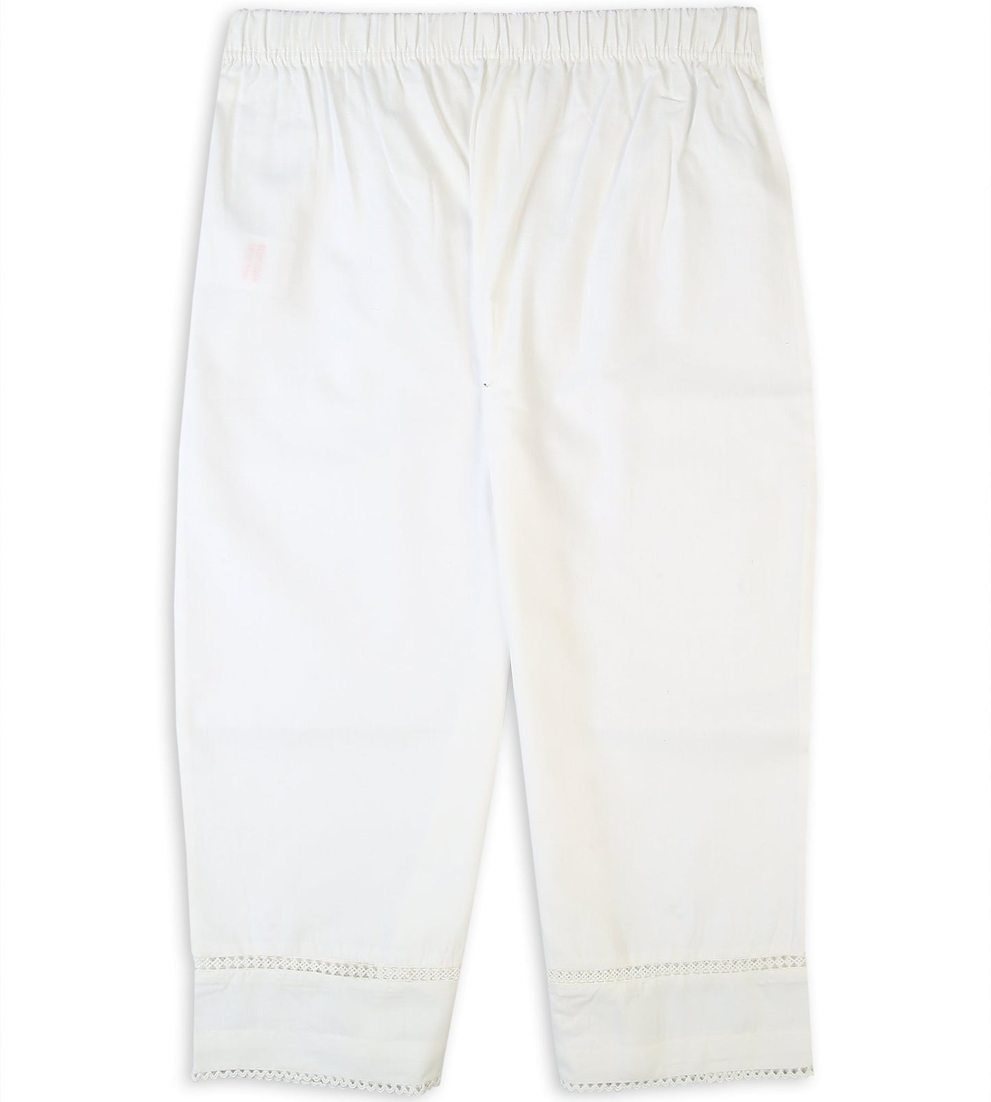 Girls Plain Trouser - White