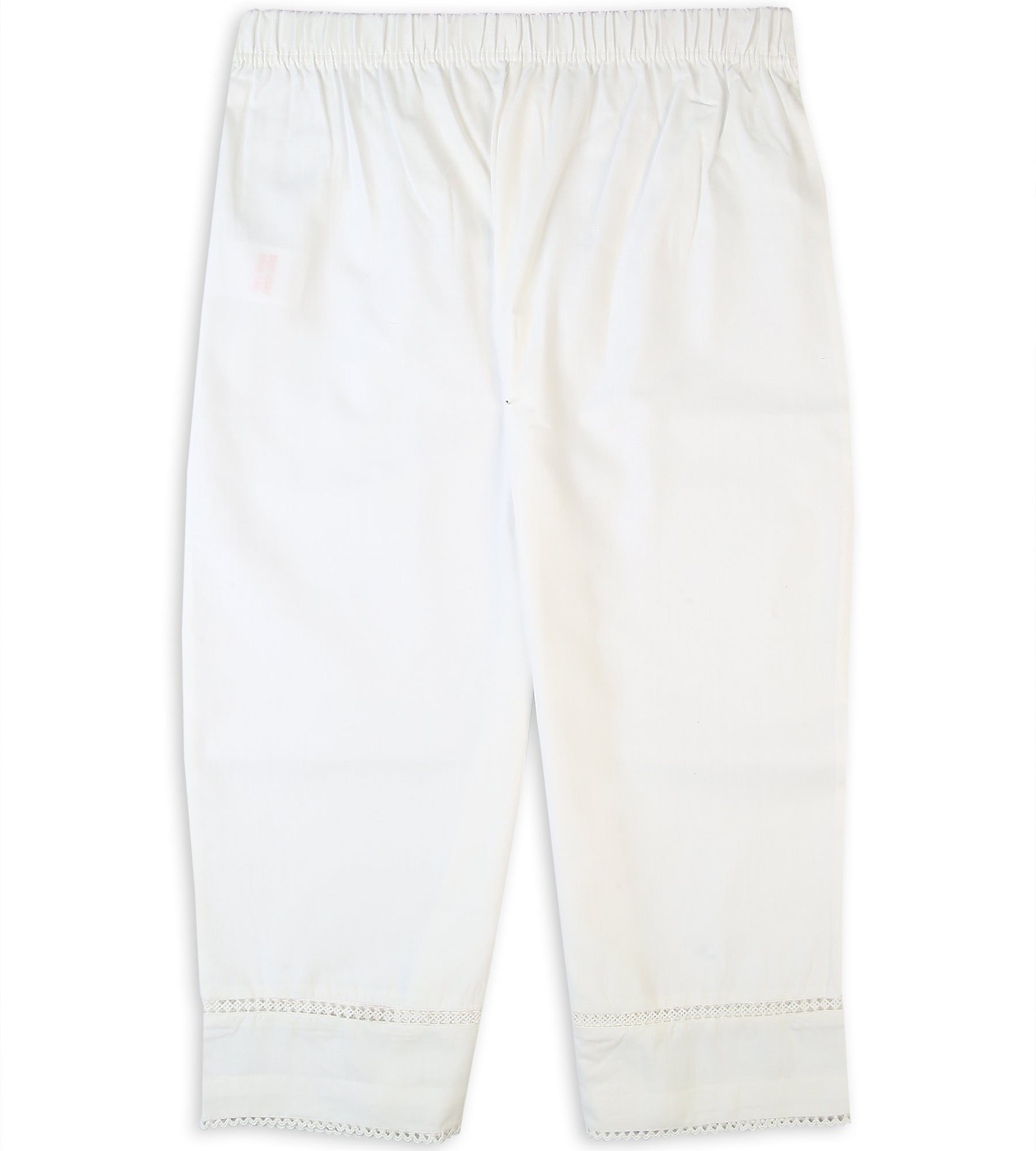 Girls Plain Trouser - White