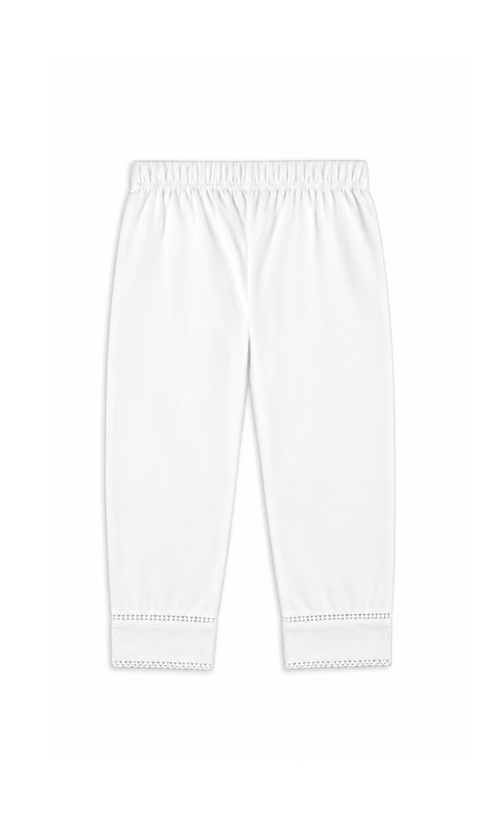 Girls Plain Trouser - White