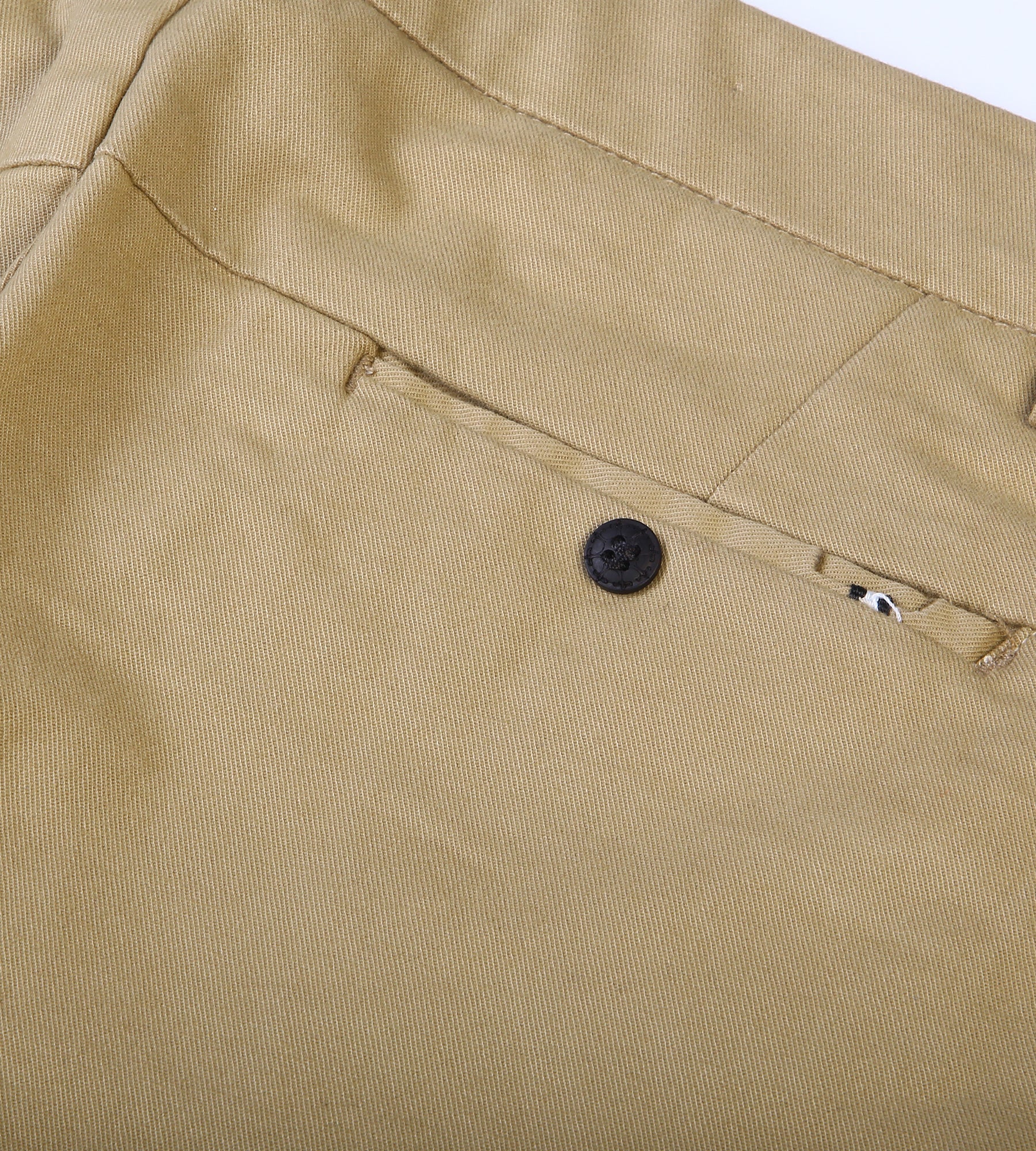 Boys Stitched Chino Pant - Khaki