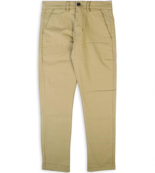 Boys Stitched Chino Pant - Khaki