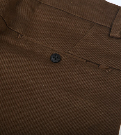 Boys Stitched Chino Pant - Coffee