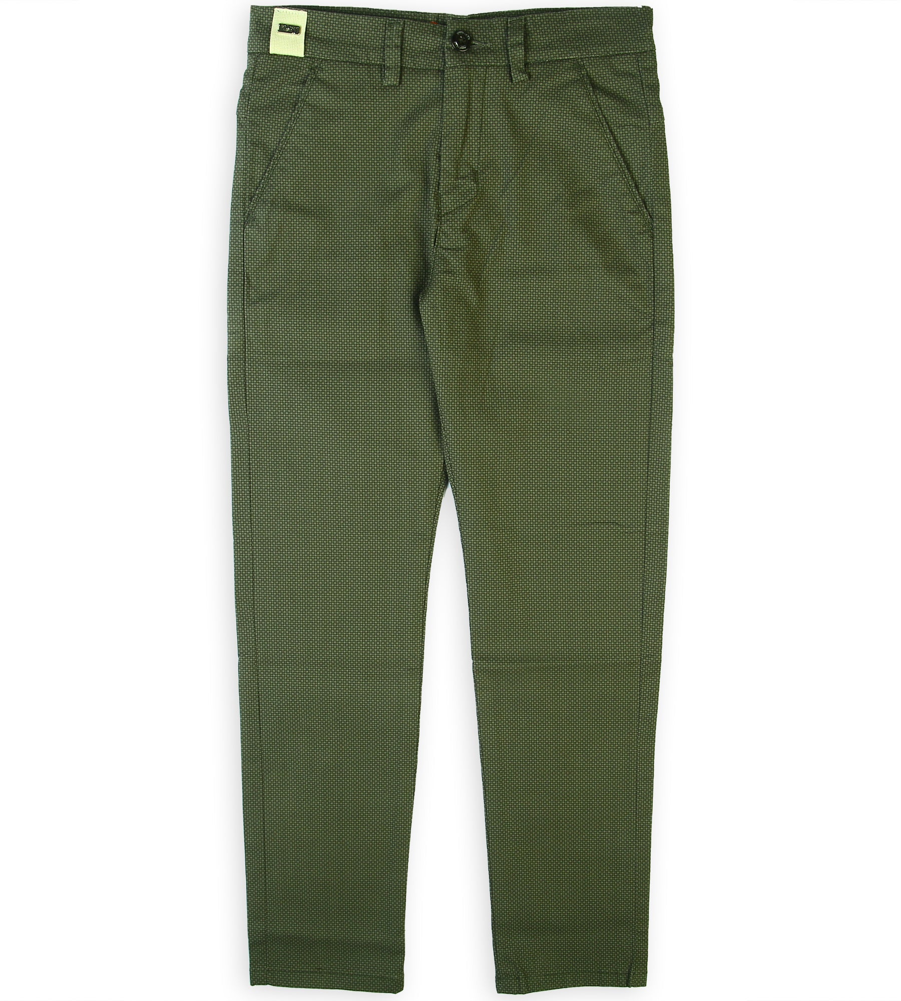 Boys Stitched Chino Pant - Olive