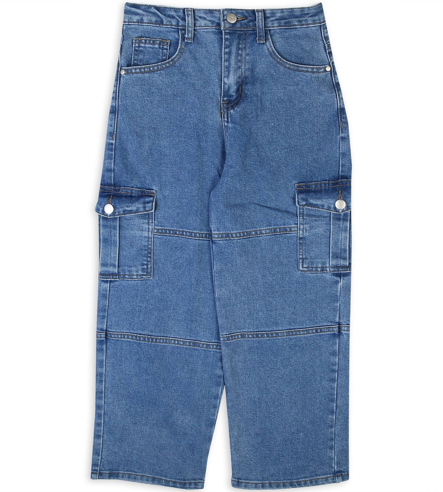 Girl's Denim Pant - Mid Blue