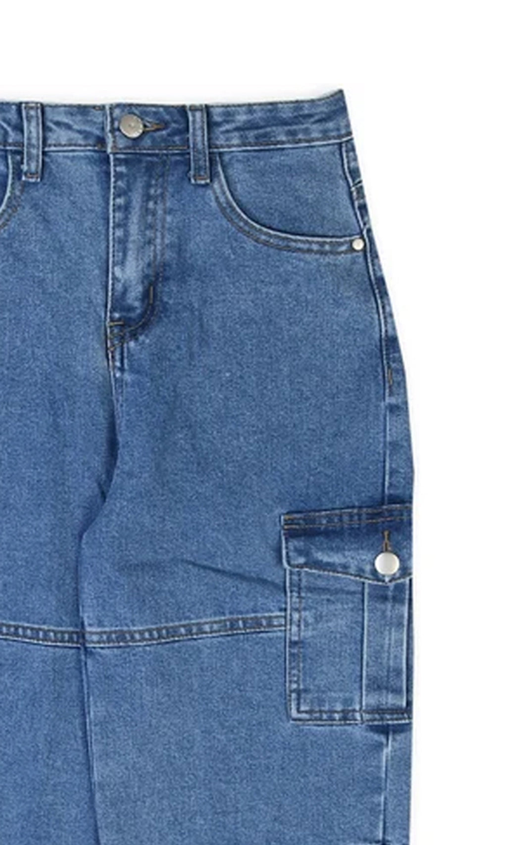 Girl's Denim Pant - Mid Blue