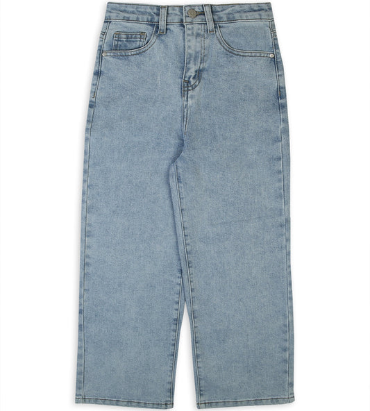 Girl's Denim Pant - Ice Blue