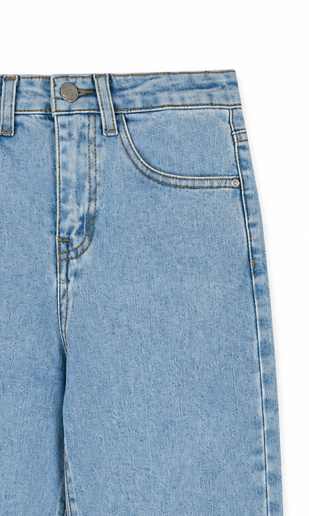 Girl's Denim Pant - Ice Blue