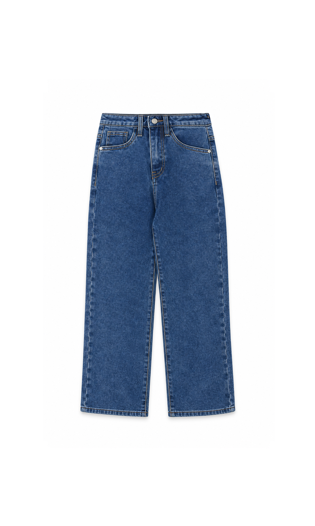 Girl's Denim Pant - Mid Blue