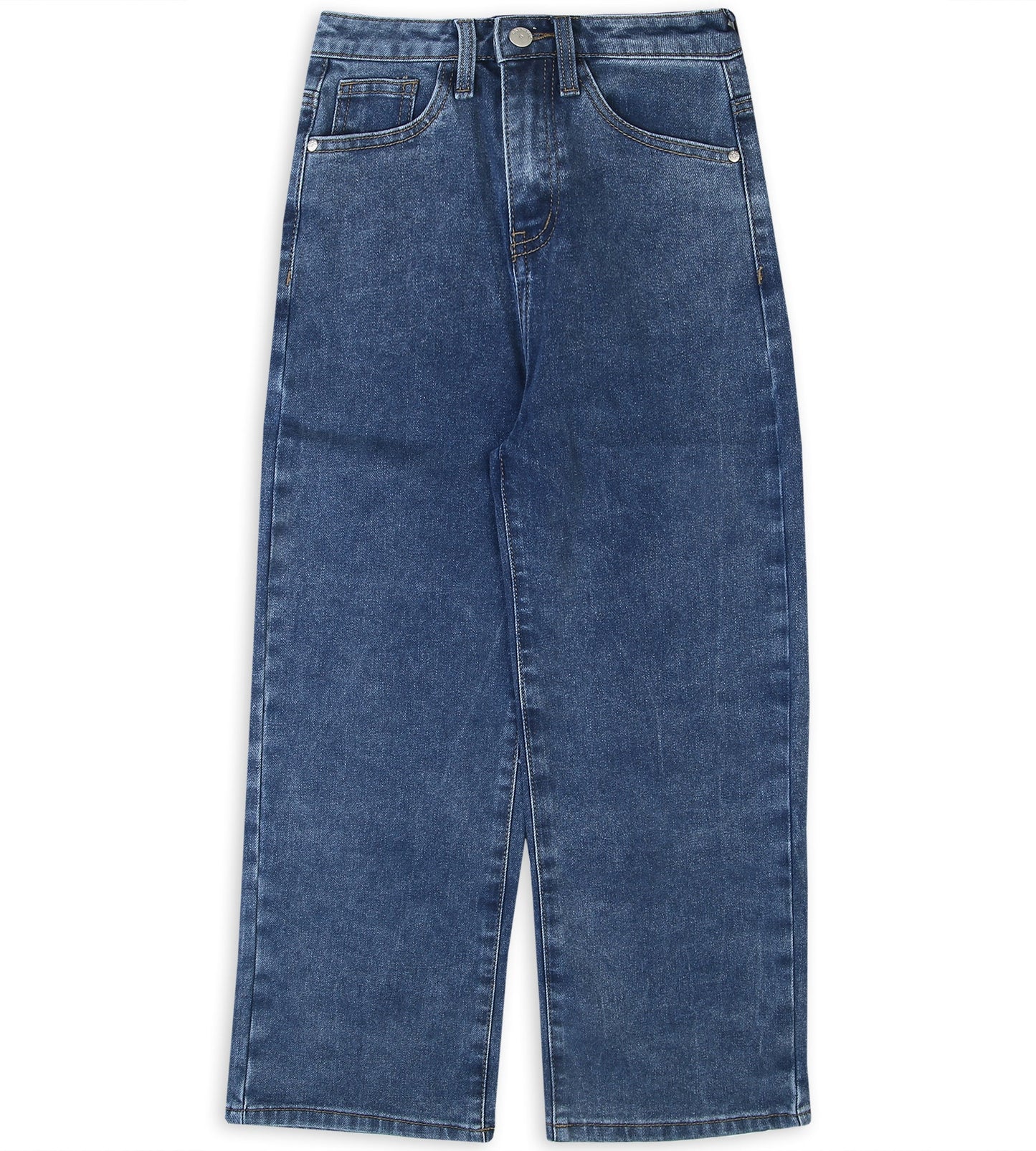 Girl's Denim Pant - Mid Blue