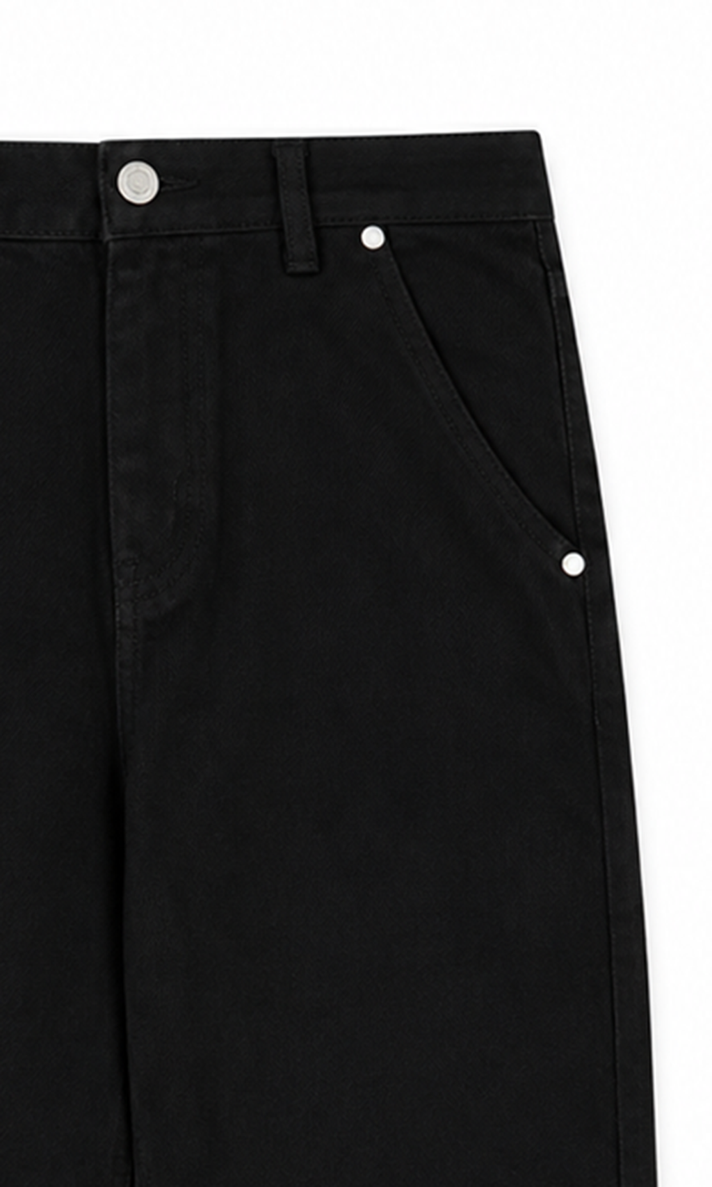 Girl's Denim Pant - Black