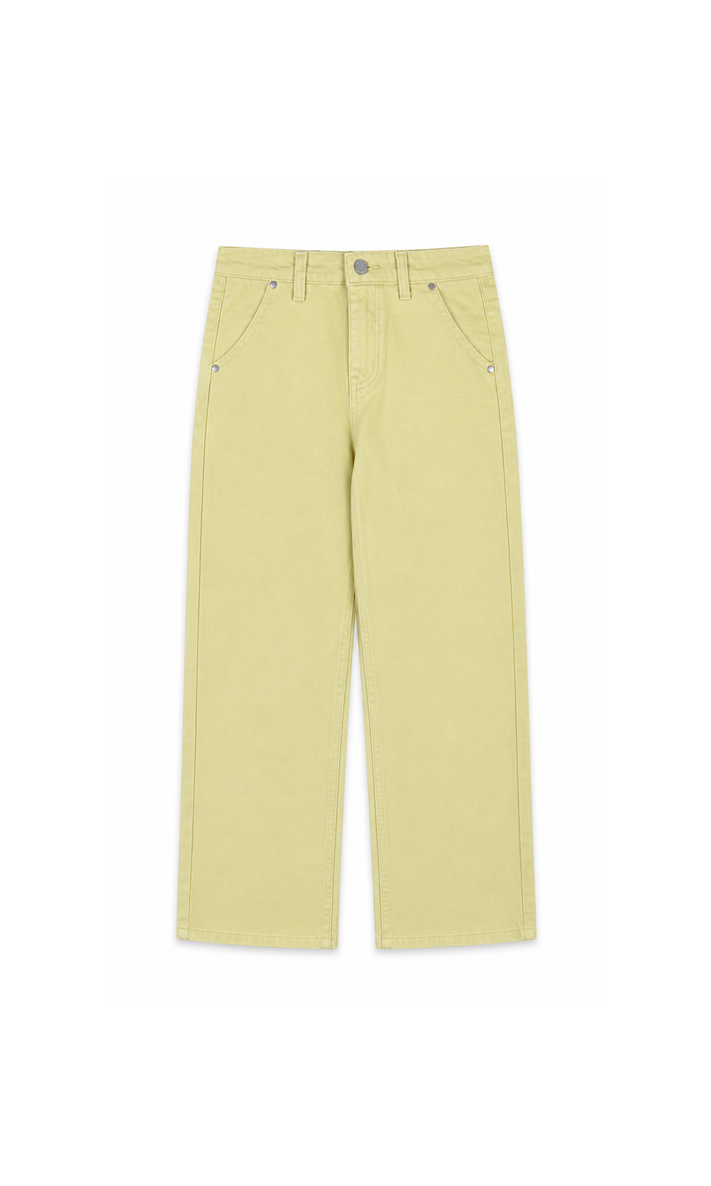 Girl's Denim Pant - Cream