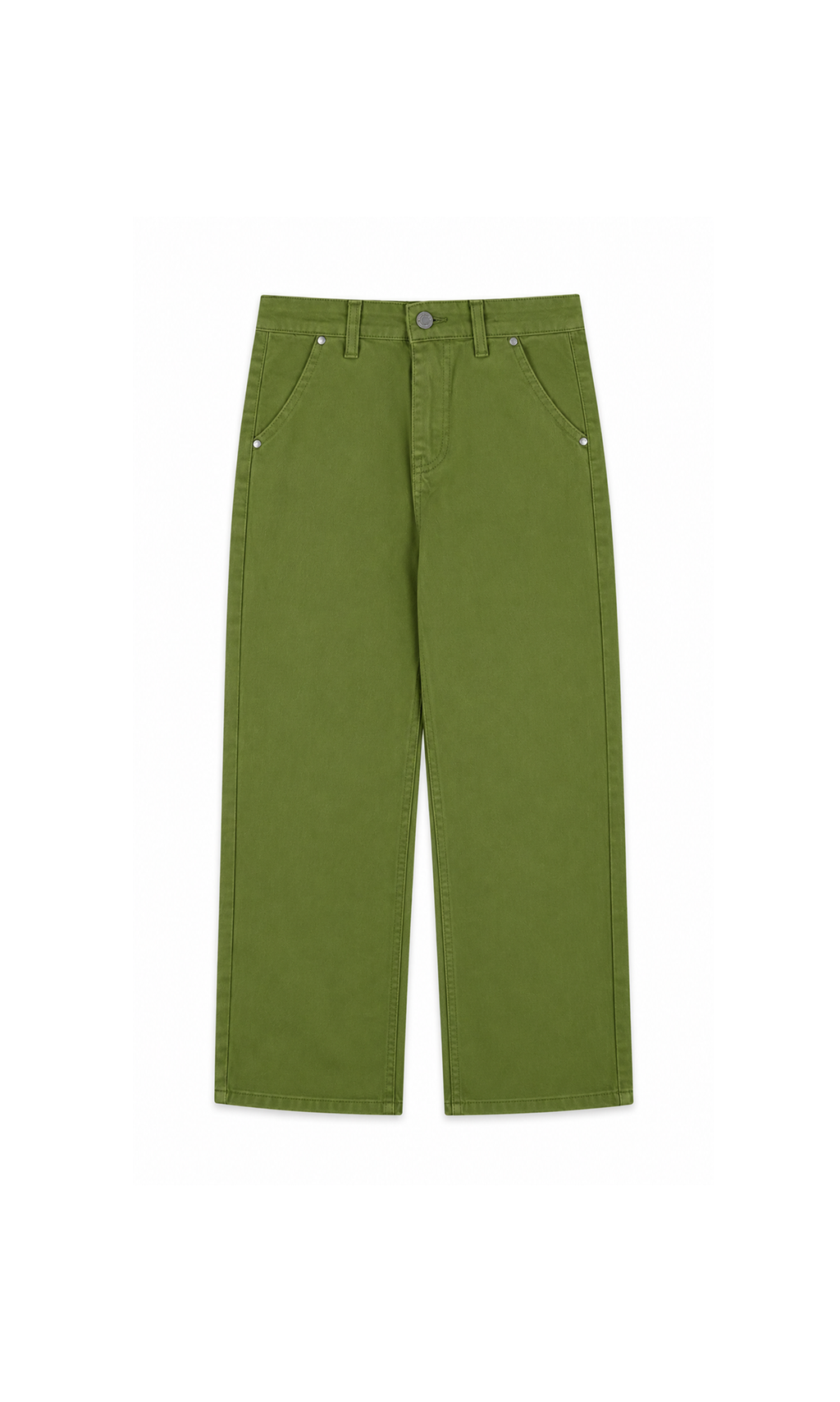 Girl's Denim Pant - Green