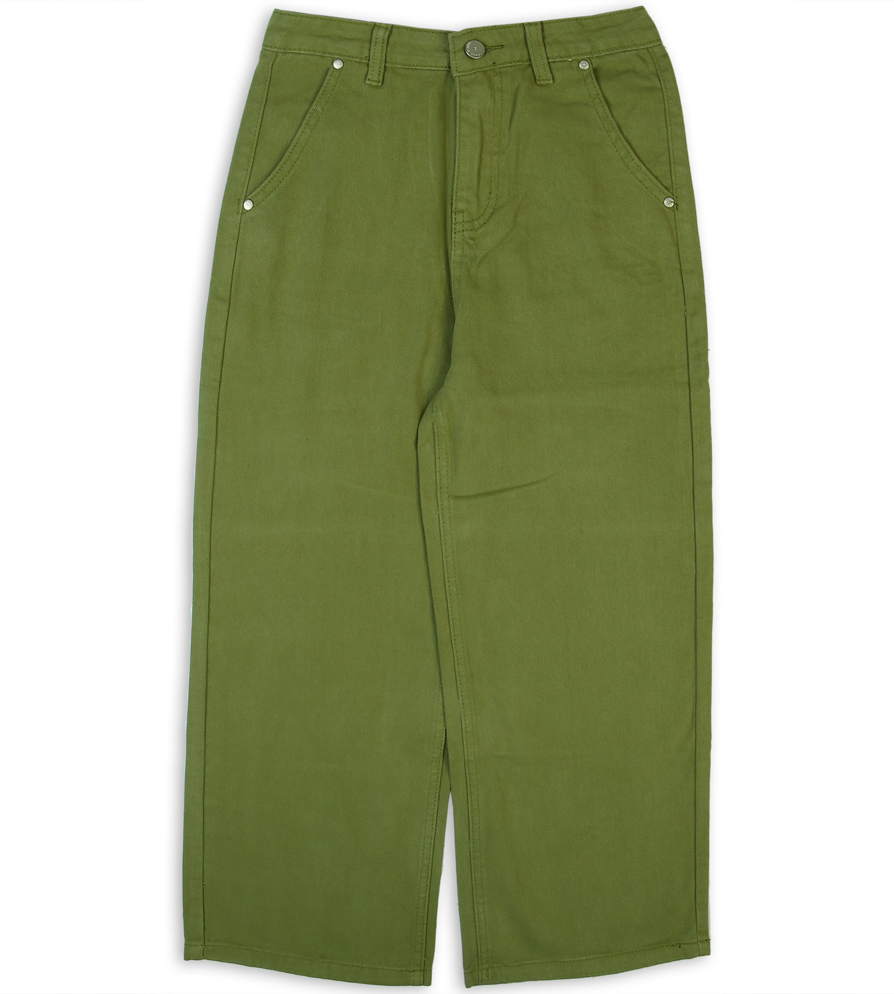 Girl's Denim Pant - Green