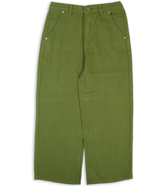 Girl's Denim Pant - Green