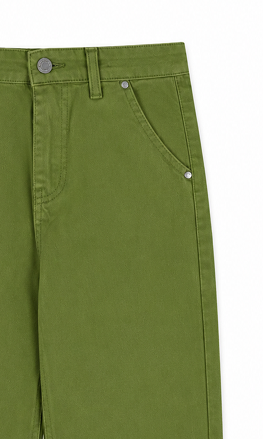 Girl's Denim Pant - Green