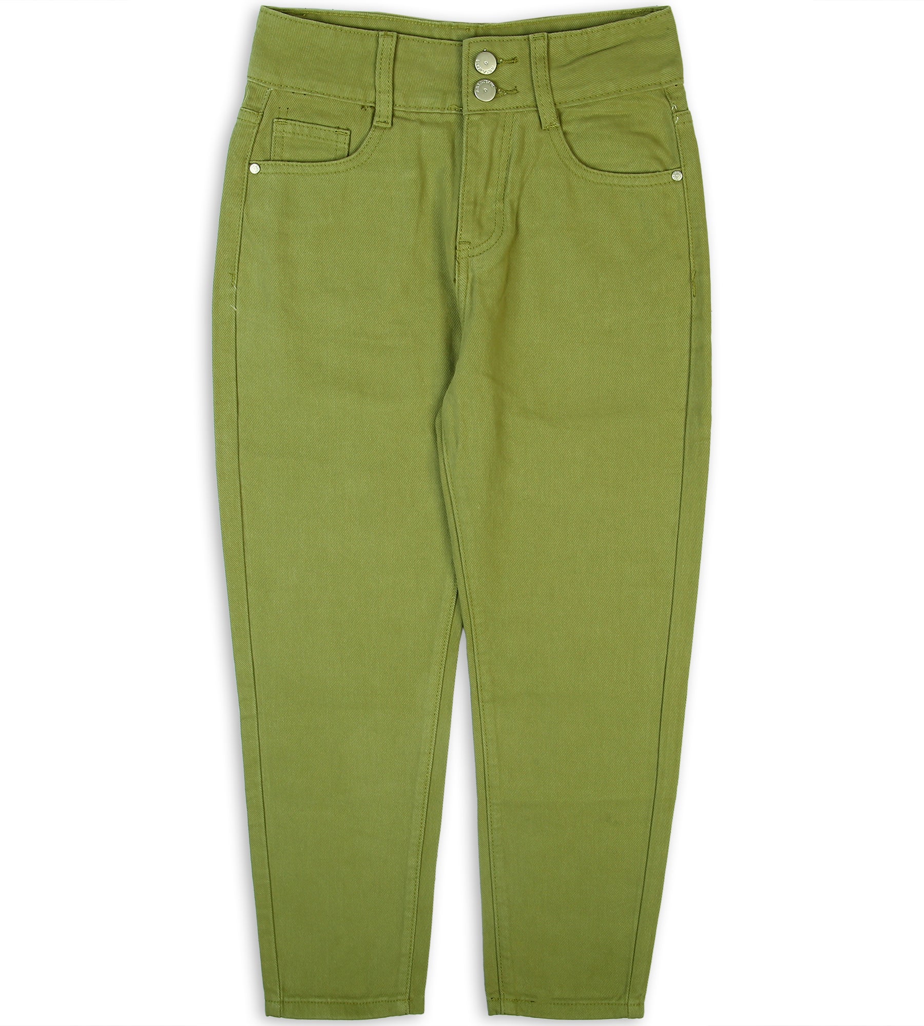 Girl's Denim Pant - Green