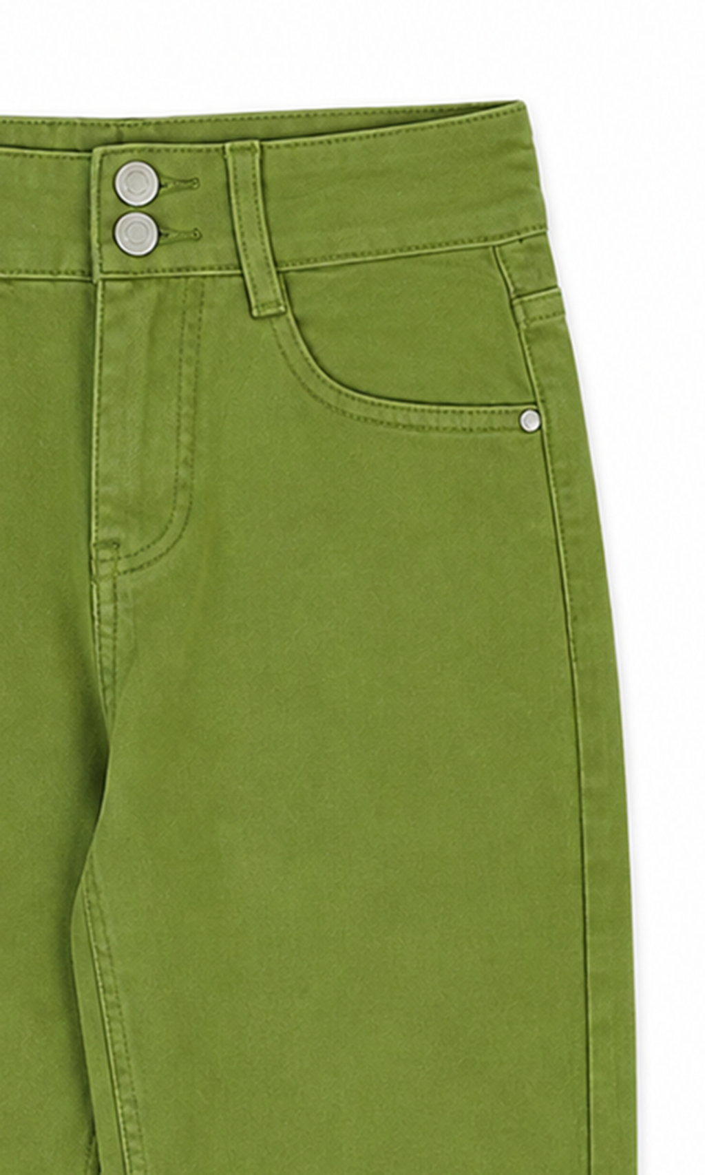 Girl's Denim Pant - Green