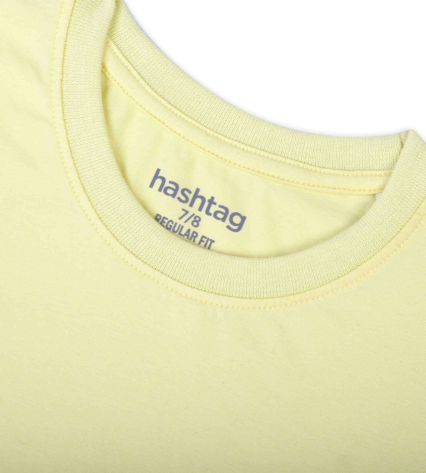 Boys Cotton Basic T-Shirt - Lemon