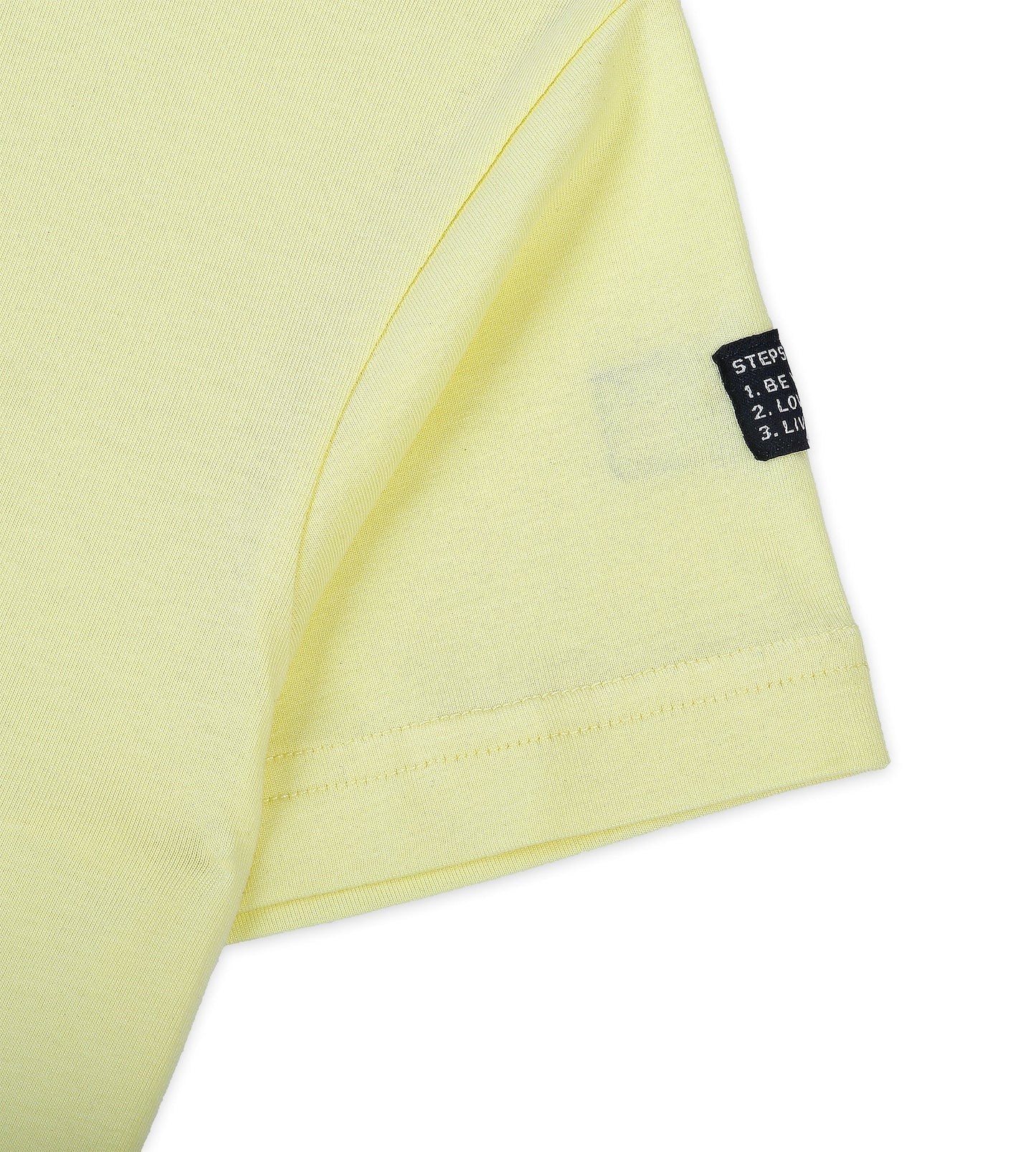 Boys Cotton Basic T-Shirt - Lemon