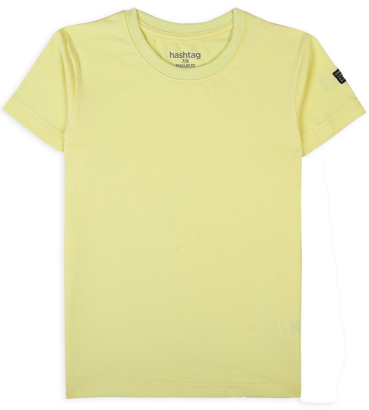 Boys Cotton Basic T-Shirt - Lemon