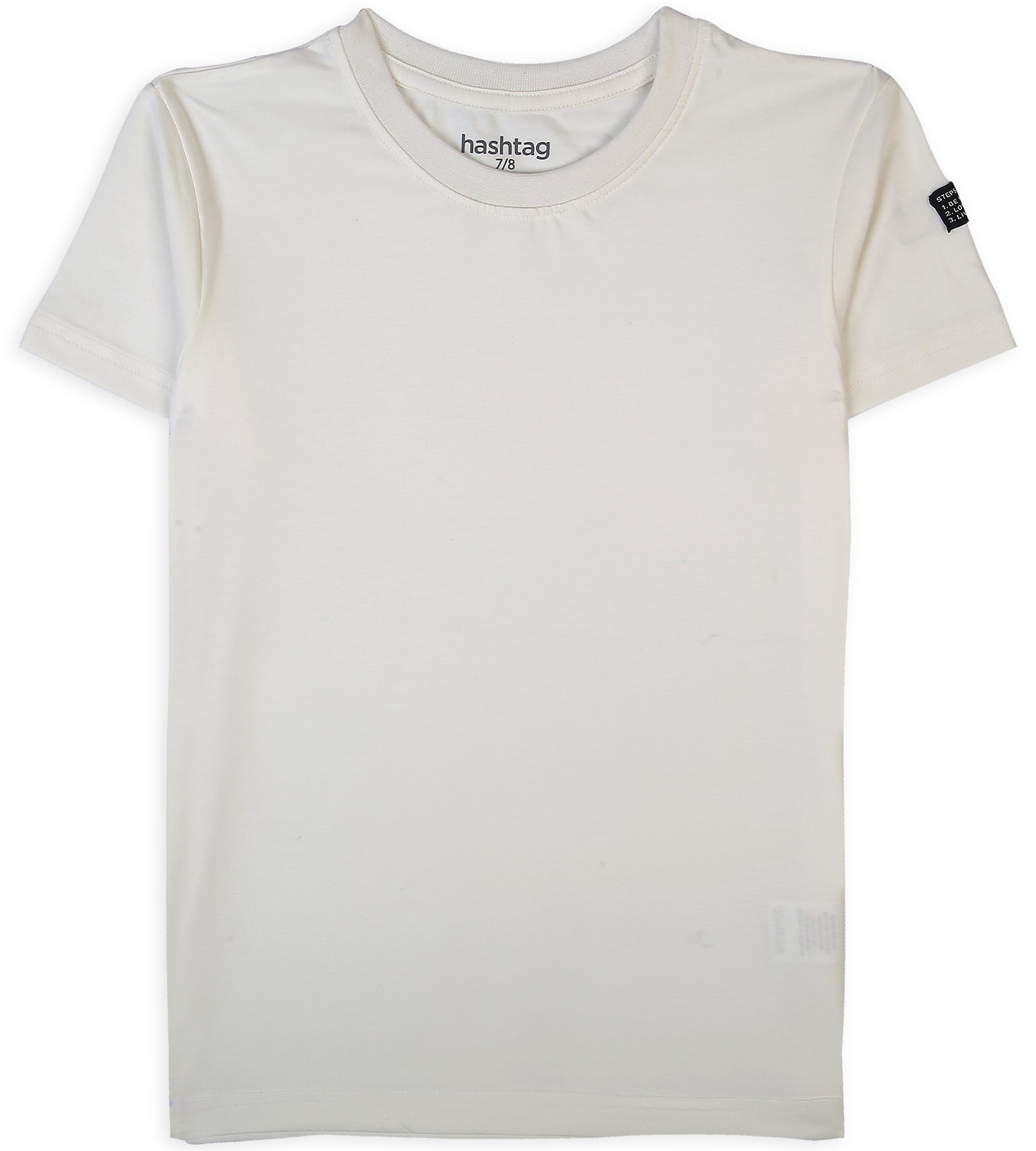 Boys Cotton Basic T-Shirt - White