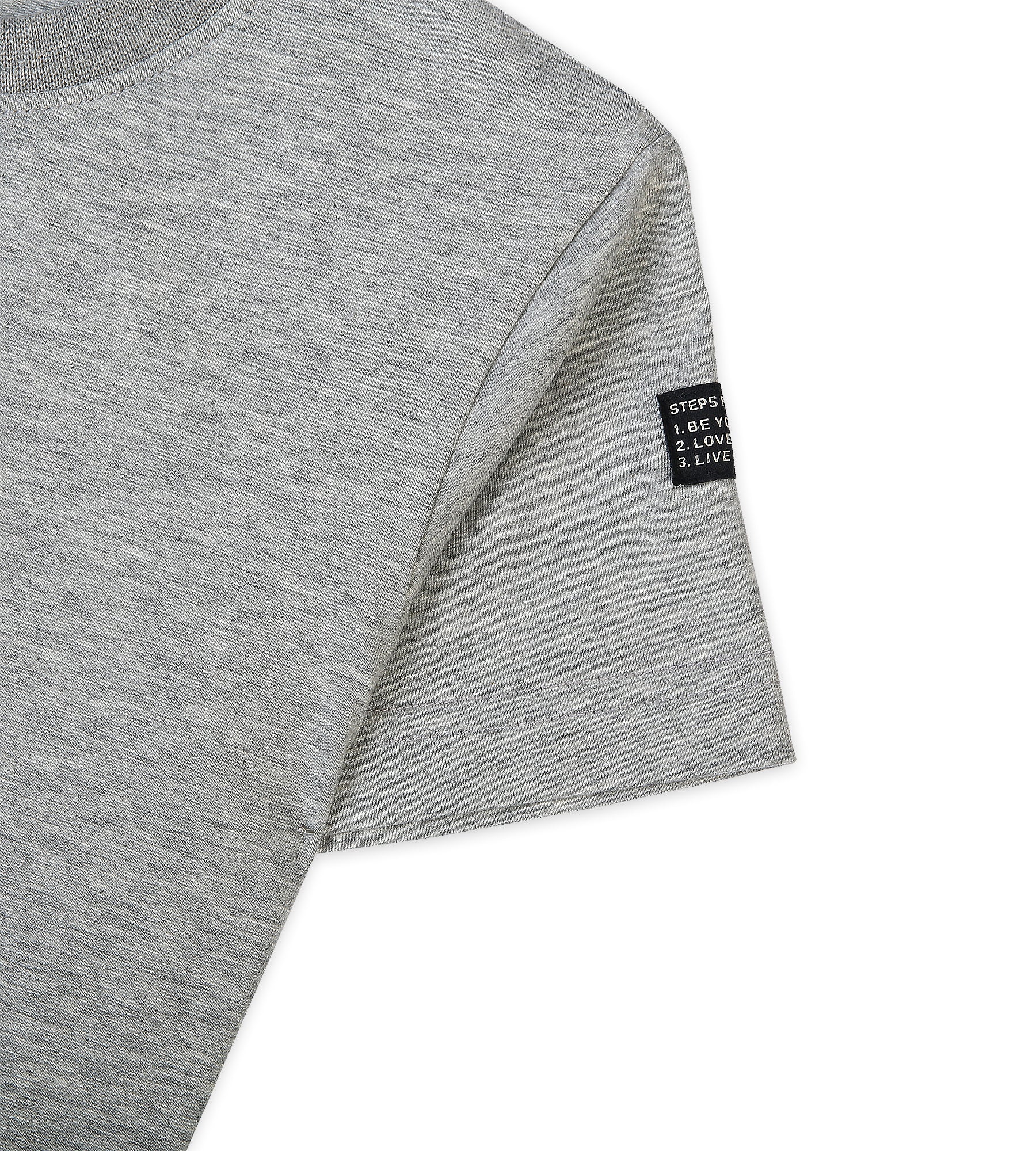 Boys Cotton Basic T-Shirt - Grey