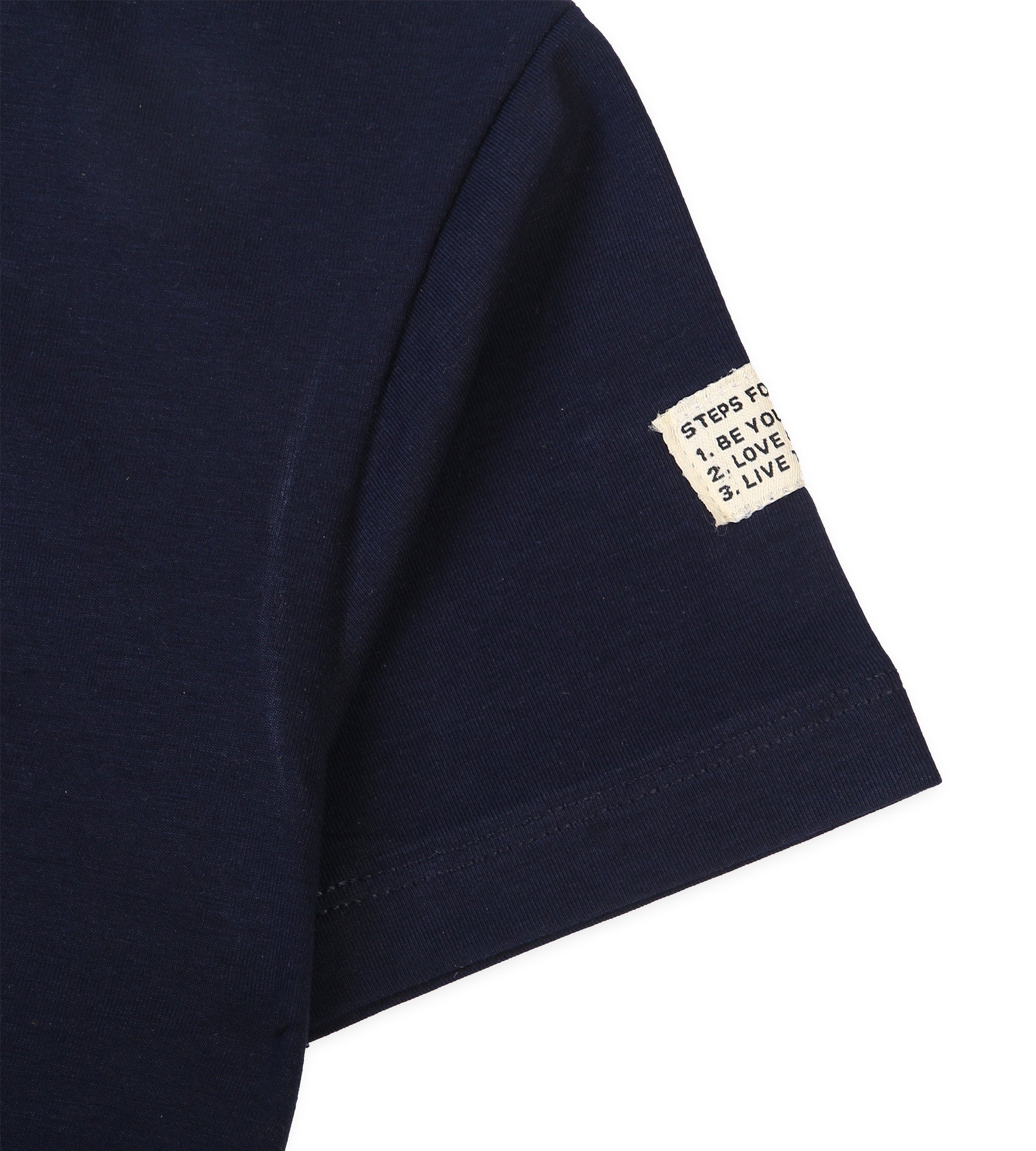 Boys Cotton Basic T-Shirt - Navy