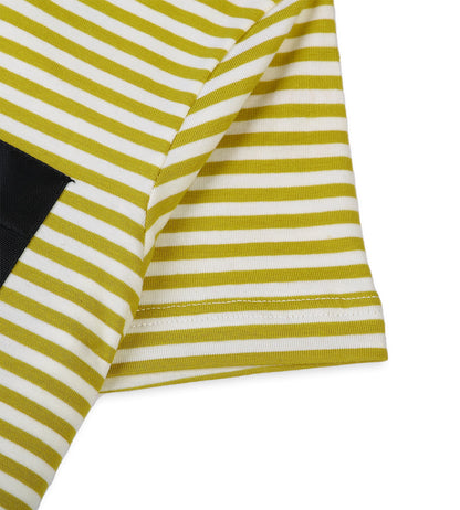 Boys Cotton Stripe T-Shirt - Mustard