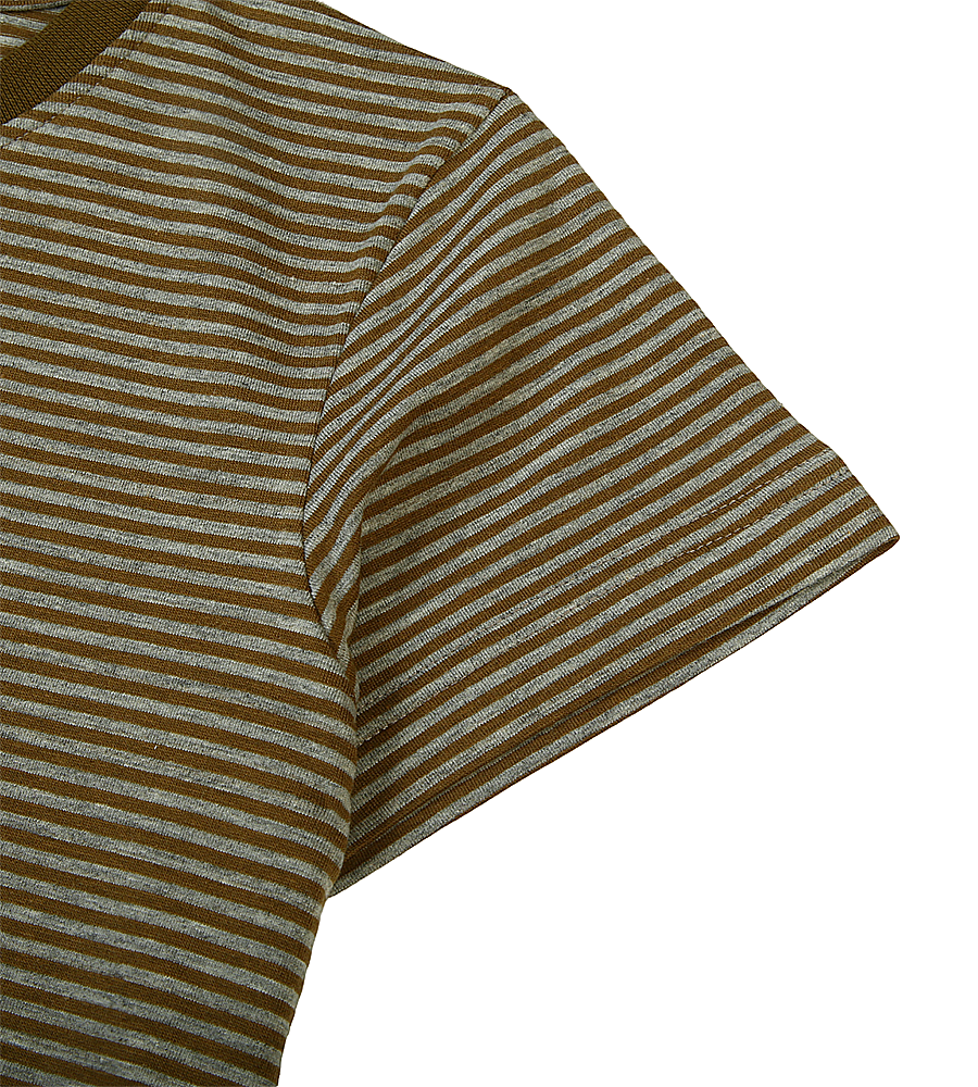 Boys Casual Striped T-Shirt - Olive