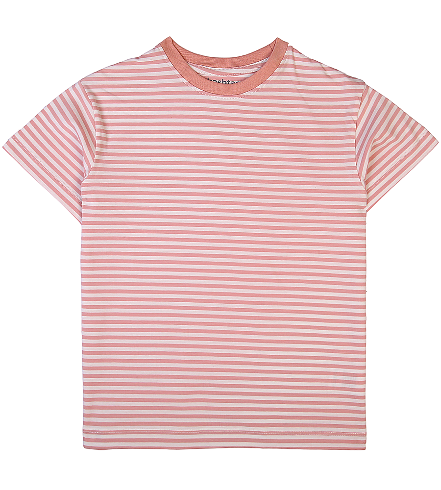 Girls Casual Striped T-Shirt - Pink