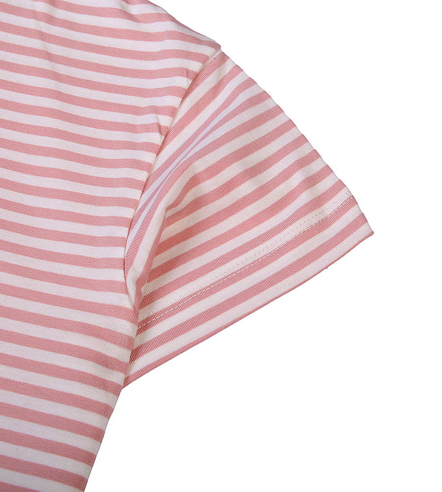 Girls Casual Striped T-Shirt - Pink