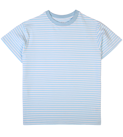 Girls Casual Striped T-Shirt - Aqua