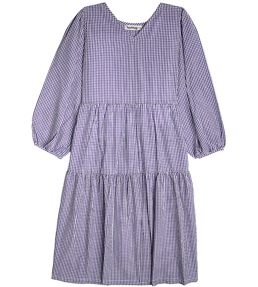 Girls Cotton Frock - Purple