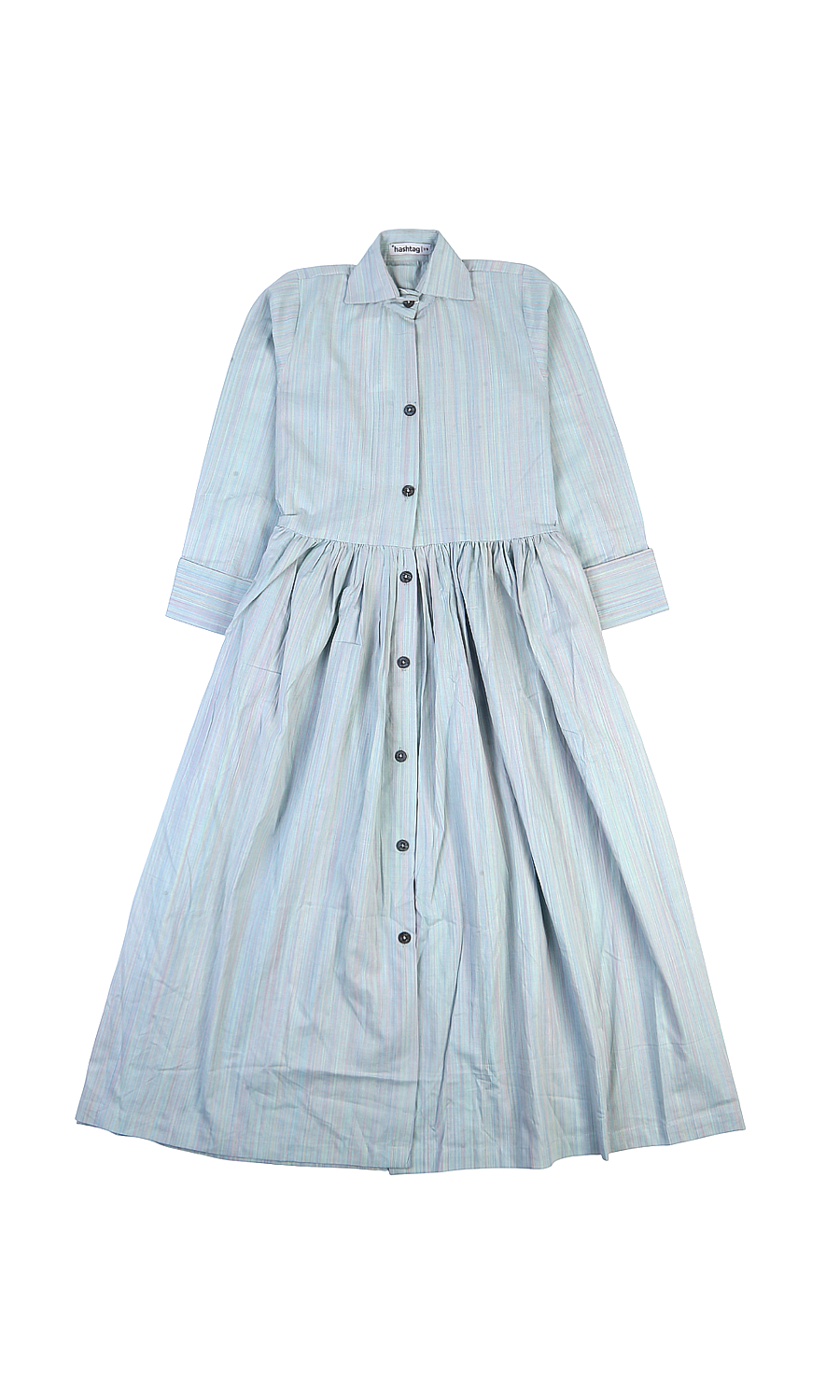 Girls Cotton Frock - Light Blue