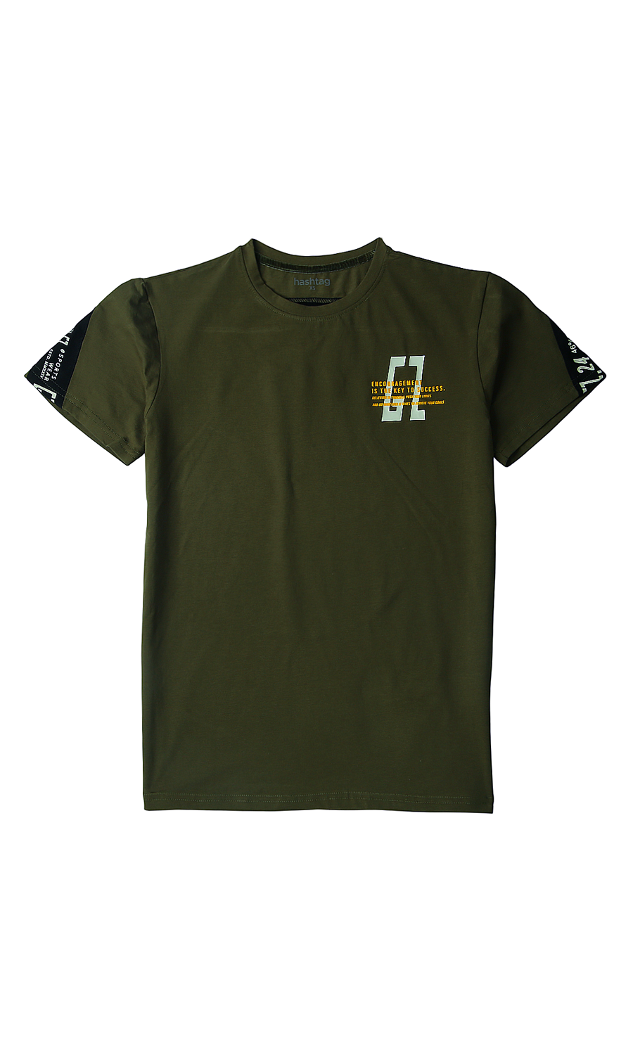 Boys Printed T-Shirt - Olive Green