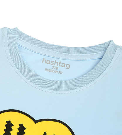 Boys Casual Short Sleeve T-Shirt - Sky Blue