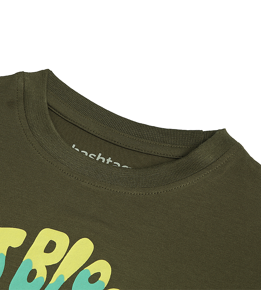 Girls Graphic T-Shirt -  Olive