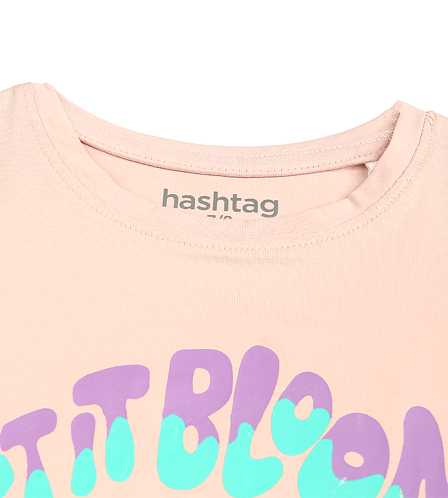 Girls Printed T-Shirt - Pink