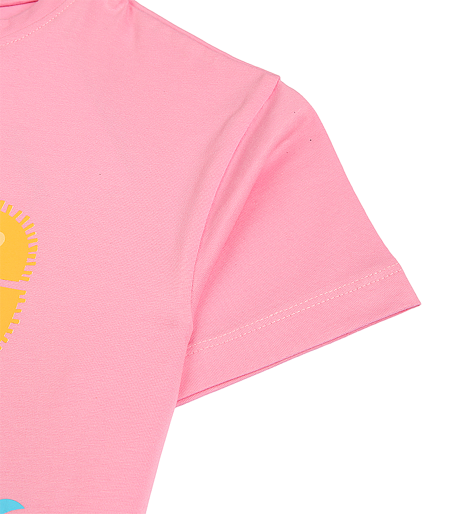 Girls Printed T-Shirt - Pink